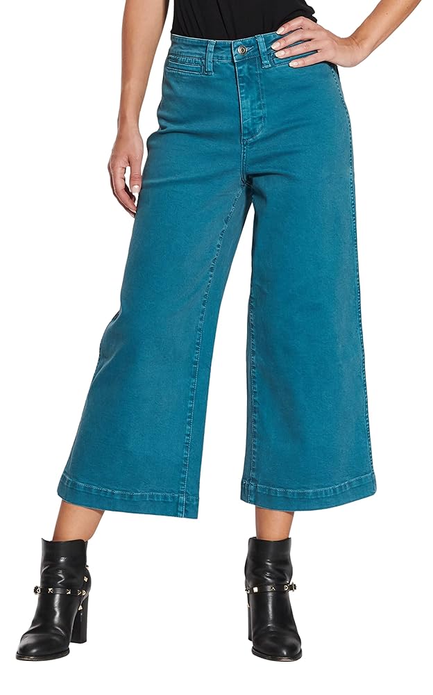 【AVALONE】TECHNICAL CROPPED WIDE TROUSERS Sustainable Wide-Leg Crop Pants | Women's MicroModal, Made
